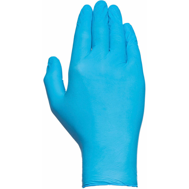 100 Guanti monouso taglia M in nitrile azzurri INTCO SYNGUARD