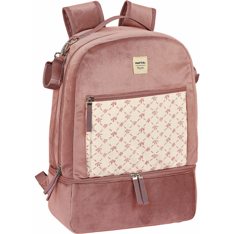 Zaino Accessori Neonato Safta Marsala Rosa (30 x 43 x 15 cm)Safta