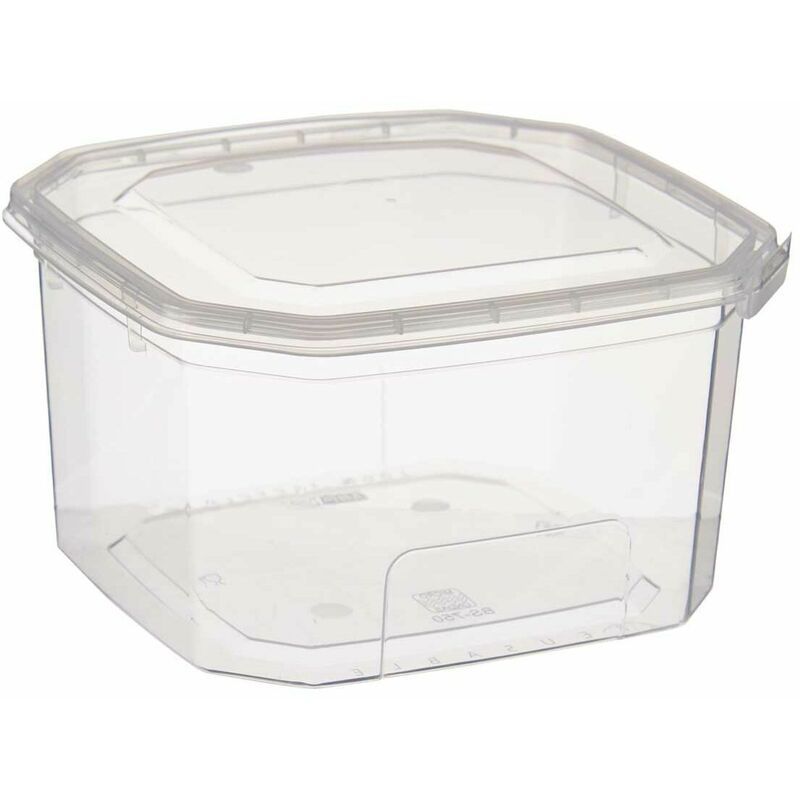 Portapranzo Rettangolare con Coperchio Trasparente polipropilene 750 ml  12,8 x 7,5 x 13,5 cm (24 Unità)