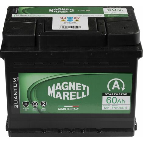Magneti Marelli Batteria auto 60AH 12V 520A Start e Stop