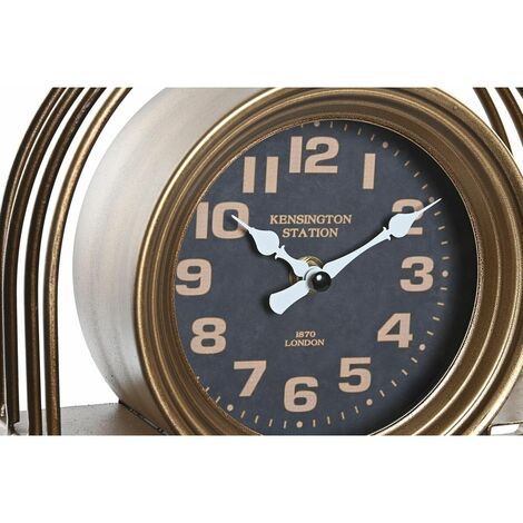 Sveglia Vintage Orologio da Tavolo Analogico da Tavolo con Movimento al  Quarzo a Batteria per Camera da Letto Soggiorno Decorazione Bar (Color : A