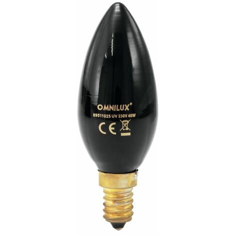 OMNILUX C35 230V/40W E-14 UV Candle BulbOmnilux