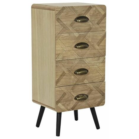 Cassettiera Portadocumenti Da Ufficio In Legno Con 2 Cassetti 40 X 44 X  54.6cm