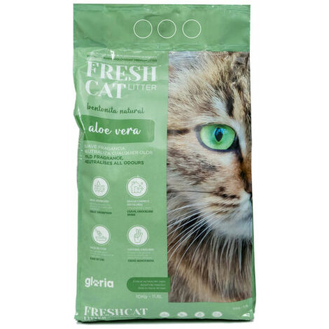 Sabbia per Gatti Gloria Bentonita Premium 10 kg Aloe Vera