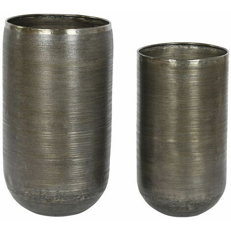Vaso Nero Alluminio 26,5 x 26,5 x 41 cm