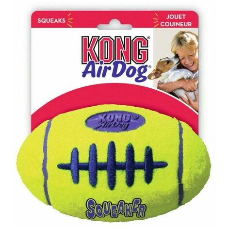 Giocattoli per cani Kong Airdog Squeaker Football Giallo