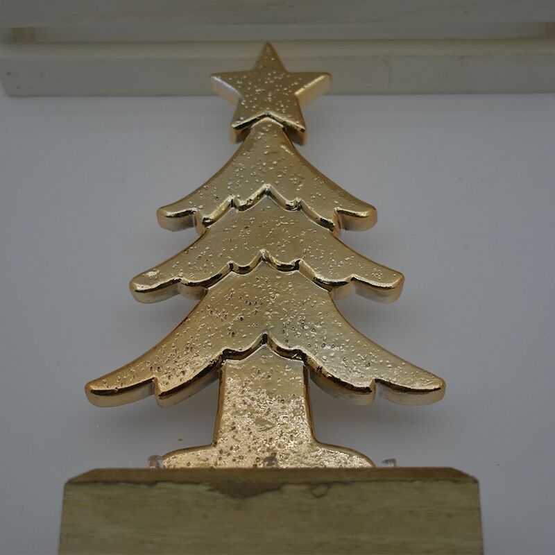 Albero di natale oro con luci 19cm per decorazioni addobbi casa vetrine  negozio