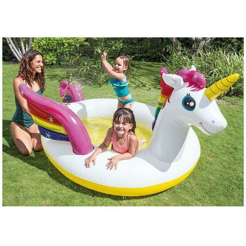 Piscina gonfiabile materassino Unicorno Bambini Baby Bagno in SpIagga Mare  Sole GiocareRelax