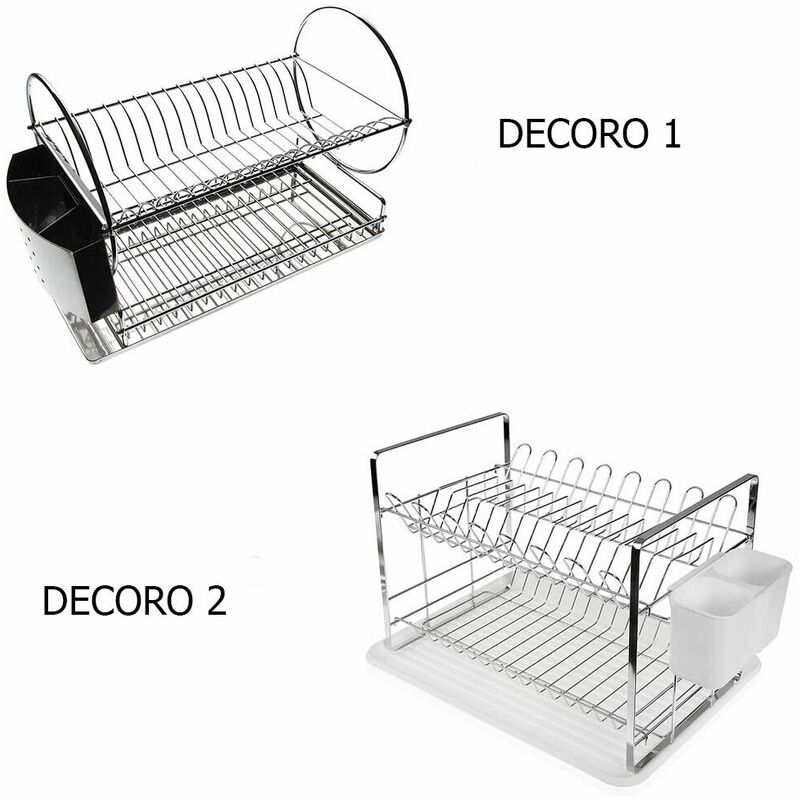 Scolaposate In Acciaio Inox Portaposate Scola Porta Posate Per Piano Cucina  - ND - Idee regalo