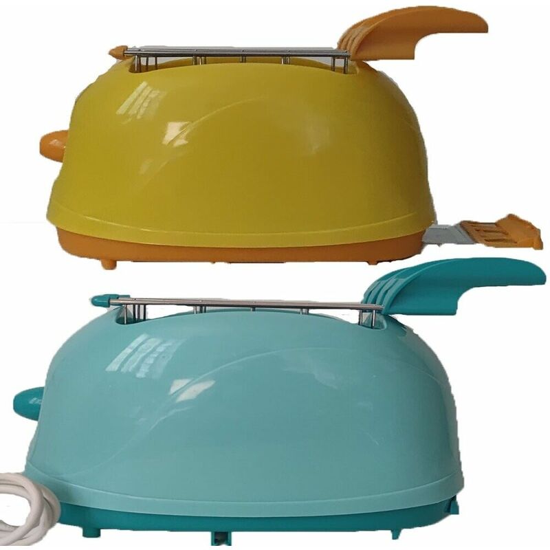 Tostapane piastra per il toast pane pan carré sottilette 750w timer giallo  verde - colorigenerali: GIALLO