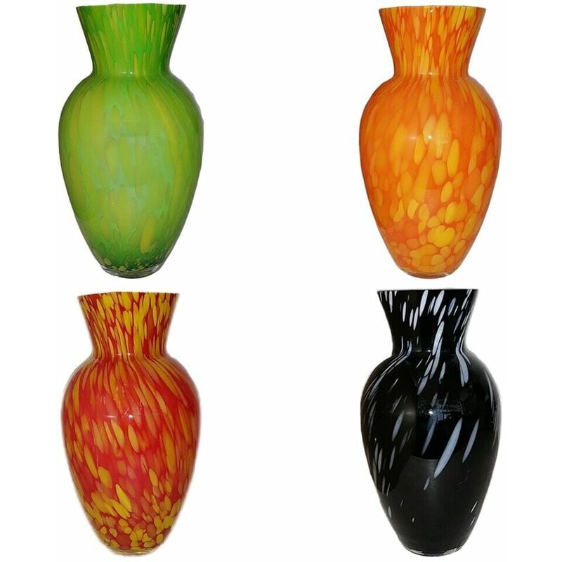 Vaso porta fiori in vetro colorato centro tavola oggetti per la casa idea  regalo decorazioni saloni stanze - colorigenerali: VERDE