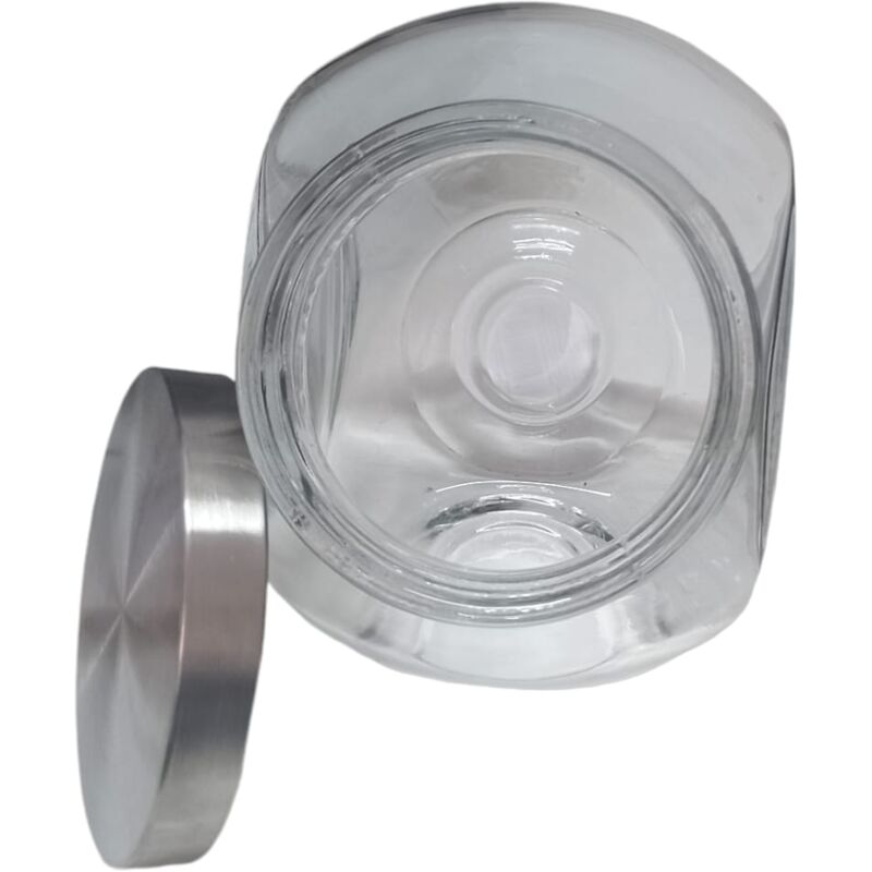 Set Di 6 Barattoli In Vetro Con Coperchio Ermetico, 473,6 G, A Bocca
