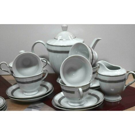 Servizio completo da tea in porcellana con teiera lattiera zuccheriera alta qualità