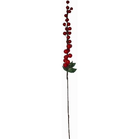 Stelo bacca palline rosse decorazioni per albero di natale addobbi natalizi set3 casa ornamento vetrine negozi hotel
