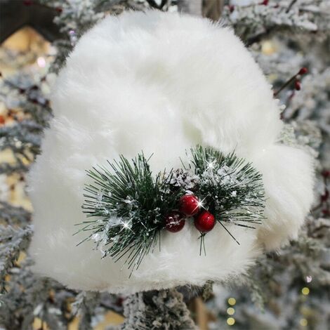 18 Pezzi Rametti Artificiali Bacche Con Glitter Per Albero Natale