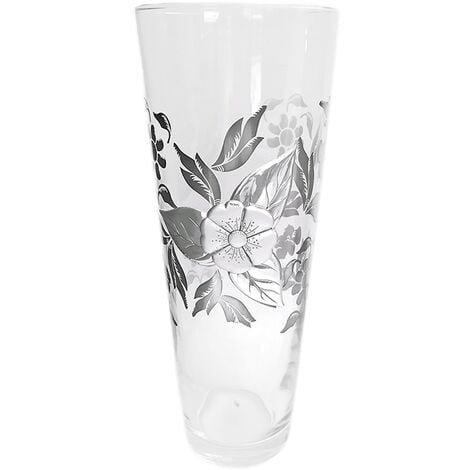 Vaso in cristallo centro tavola porta fiori per piante decorato particolare  elegante casa soggiorno moderno idea regalo