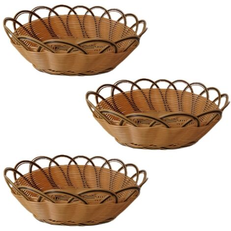 Cesto Portafrutta In Ferro Nero – Grande Capacità – Antiscivolo – 27 Cm – Organizzatore Da Tavolo