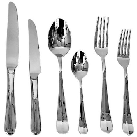 Servizio di posate lagostina per tavola 12 persone set da75 in acciaio inox18/10 forchetta cucchiaio coltello e accessori vari