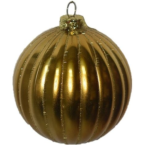 Palline oro rame per Albero di Natale set 12 sfere Decorazioni natalizie  addobbi particolari moderne allestimento