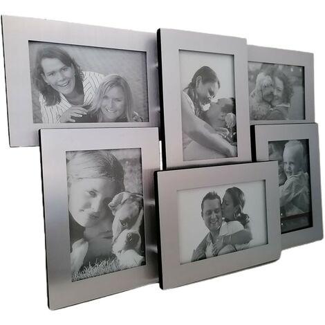 Portafoto collage da tavolo album cornice metallo 10x15 per ritratti moderno a 6 foto vintage bellissimo e particolare