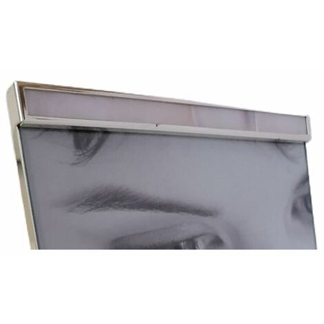 13x18 Cornice portafoto in argento Sterling 925 marchiato con retro in legno di mogano, 7200/13x18