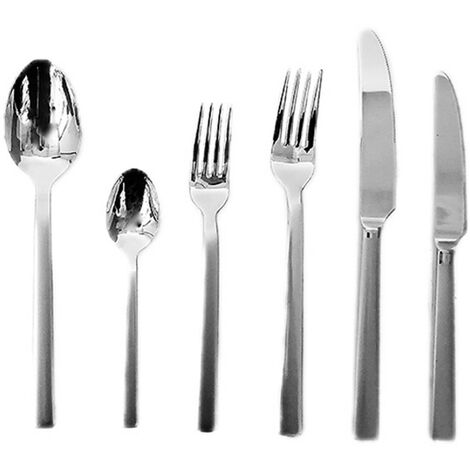 Servizio di posate lagostina per tavola 12 persone set da75 in acciaio inox18/10 forchetta cucchiaio coltello accessori vari (1/5)
