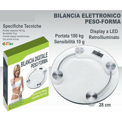 DICTROLUX - Bilancia Pesapersone Digitale 180kg &ndash; On Line