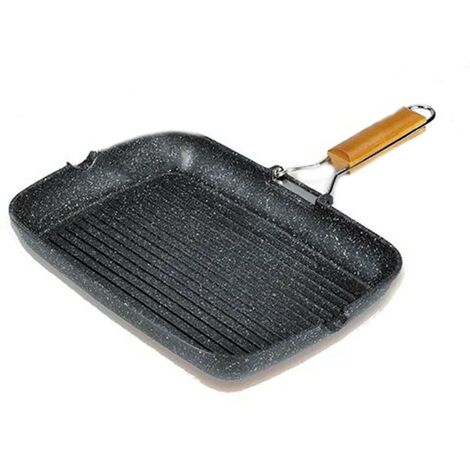 Bistecchiera piastra griglia allumino pressofuso per arrostire barbecue antiaderente a induzione fornelli da cucina gas