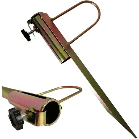 Picchetti Per Ombrellone Relaxdays - Set 4 Pezzi - Adattatori 25-55 Mm - Acciaio Zincato - Foto 2