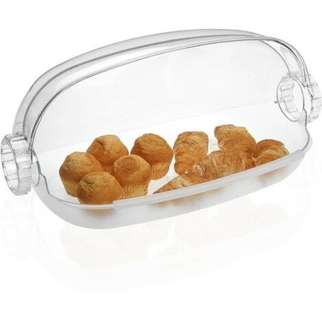 Contenitore con coperchio per frigo vetrina porta pane dolci croissant da  cucina casa bar vassoio in