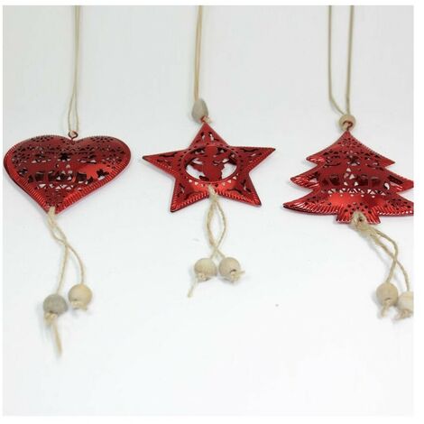 24Pz Ciondoli Natalizi Carta Pendenti Natale Etichette Regalo Natale Oino Pan Di Zenzeri Natale