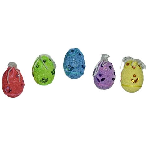 Uova decorazioni pasquali da appendere per albero di pasqua arredo casa set da12 in polisterolo vari colori moderni (1/5)