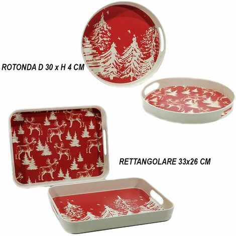 Vassoio Decorativo Natalizio A Più Livelli - 6 Pezzi In Legno A Tema Scheletro E Babbo Natale - Decorazioni Per Casa, Camino, Mensole - Stile Dark - 2
