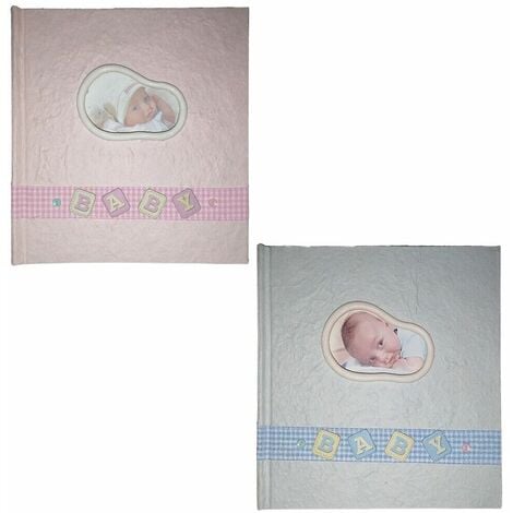 Porta foto rosa celeste album per bambini bimbi da 100 per ritratti 13x18  modern - colorigenerali: ROSA