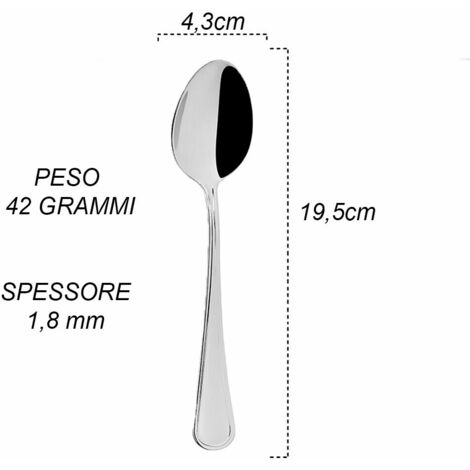 Set di posate acciaio inox 24 pezzi,coltello, forchetta, cucchiaio,per 6 persone,lucidato a specchio, lavabili in lavastoviglie (Argento, 24