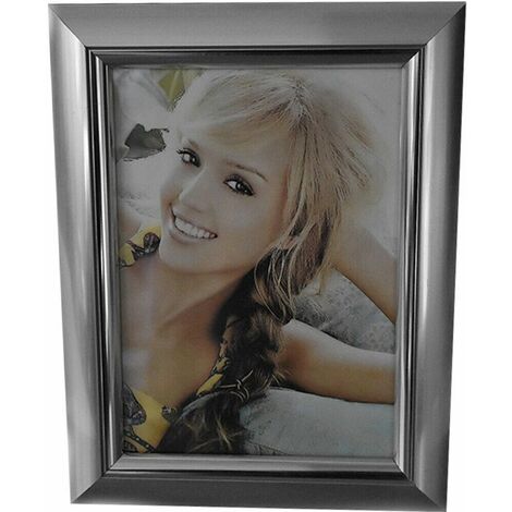 Portafoto in legno argento cornice ritratto fotografie da tavolo per arredo casa - MISURA: Porta foto 20x25 cm (1/5)