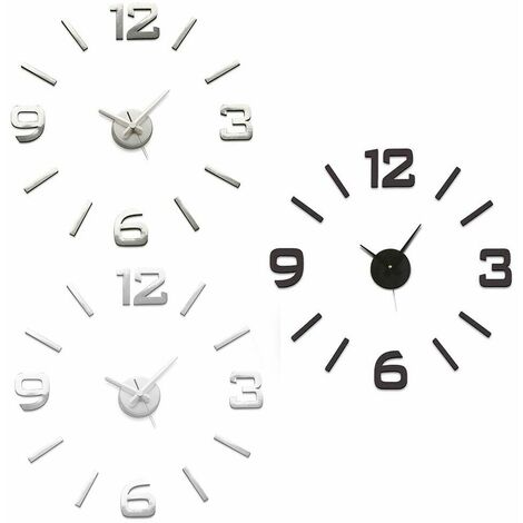 orologio da parete grande 50 cm in metallo soggiorno casa design moderno a muro