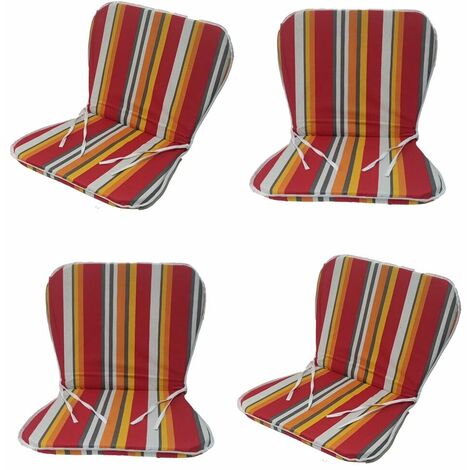 Gardenista - Cuscini Per Sedie Con Schienale Alto, Cuscini Per Sedie Da Giardino 120x50 Cm Con Lacci Di Sicurezza Cuscini Per Sedie Resistenti Allacqua Per Interni Ed Esterni 83530219 - Foto 7