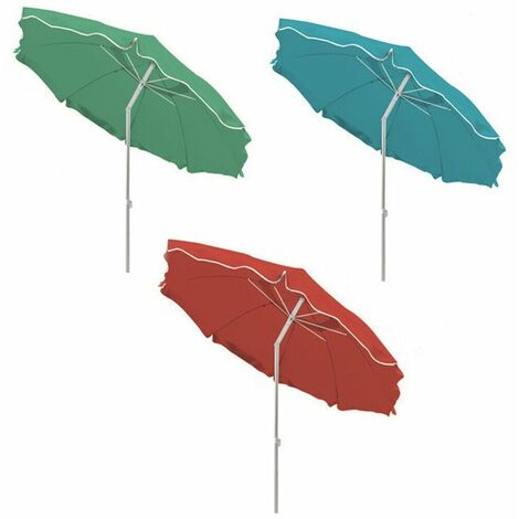 Ombrellone Da Giardino COBANA 3,4 M: Grande, Con Asta In Alluminio, Rosso Scuro, Per Esterni - 3