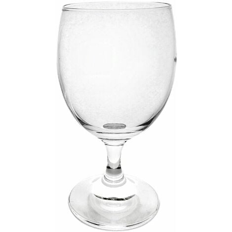 Calice con piede bicchiere in vetro per acqua vino da tavola 6 pezzi  particolari ed eleganti