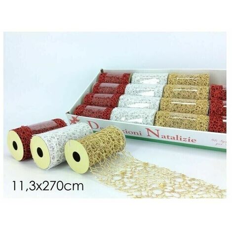 Nastro In Policotone Opaco Furlanis - Bianco Naturale, 10mm X 25m, Per Regali E Decorazioni