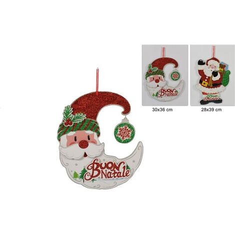 Set 13 Decorazioni Natalizie In Carta Riutilizzabili Vookkp: Fiocchi Di Neve, Cappelli Babbo Natale, Bandierine E Alberi