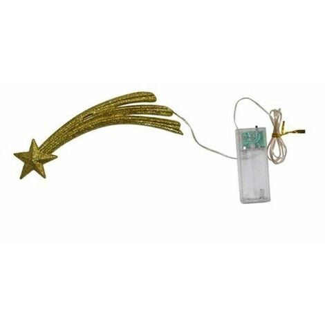 Stella Puntale Per Albero Di Natale - Decorazione 3D Con Glitter, Oro Rosa, 19cm - Foto 11