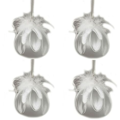 10 Palline Di Velluto Rosse Con Bordo Oro Per Albero Di Natale - 10 Cm - Moderne E Particolari - 2