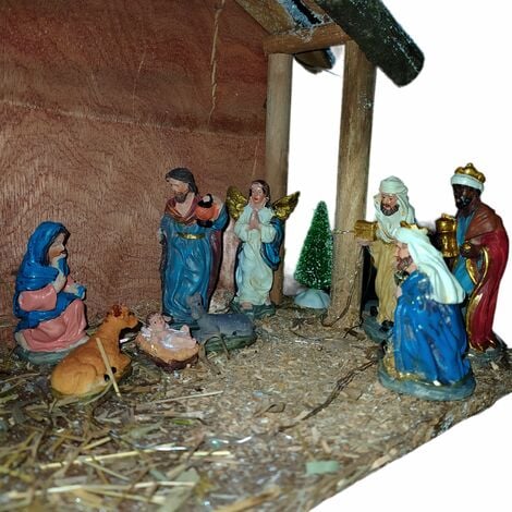 Presepe Casa in Legno e Luce - Mamo Non Mamo