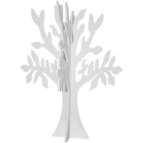 Albero di Pasqua della vita in legno bianco decorazioni addobbi pasquali per casa vetrina negozio
