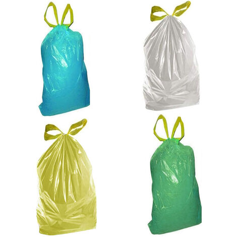 150 sacchi spazzatura antigoccia assortiti con maniglie 72x105 cm Sacco buste per pattumiera immondizia grandi sacchetti (1/5)