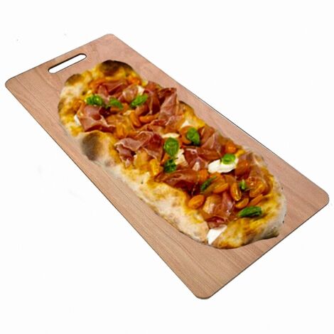 Pala forno per pizza a metro Roma cm 80x36legno tagliere vassoio antipasto aperitivo bar pizzeria ristorante Made in Italy (1/4)
