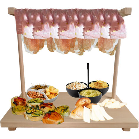 Tagliere appendi affettati cm 40x23 per aperitivo vassoio degustazione formaggi apericena Salumi prosciutto olive in legno