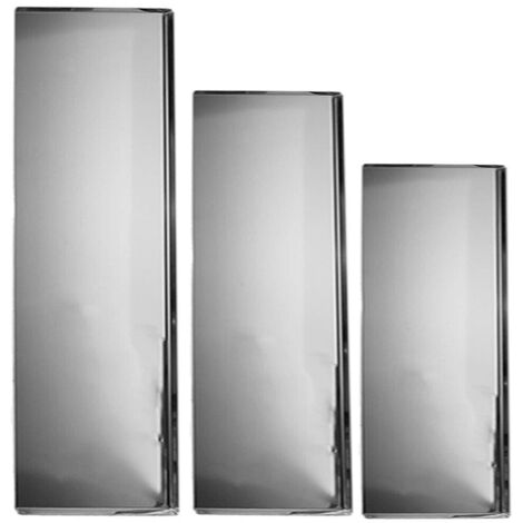 Vassoio pasticceria da Banco acciaio inox AISI 304 certificato Moka CM 25X20 per dolci dessert mignon rettangolare in acciaio teglia gastronomia rosticceria espositore rustici (1/5)